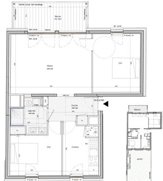  Appartement � vendre 3 pi�ces 67 m�