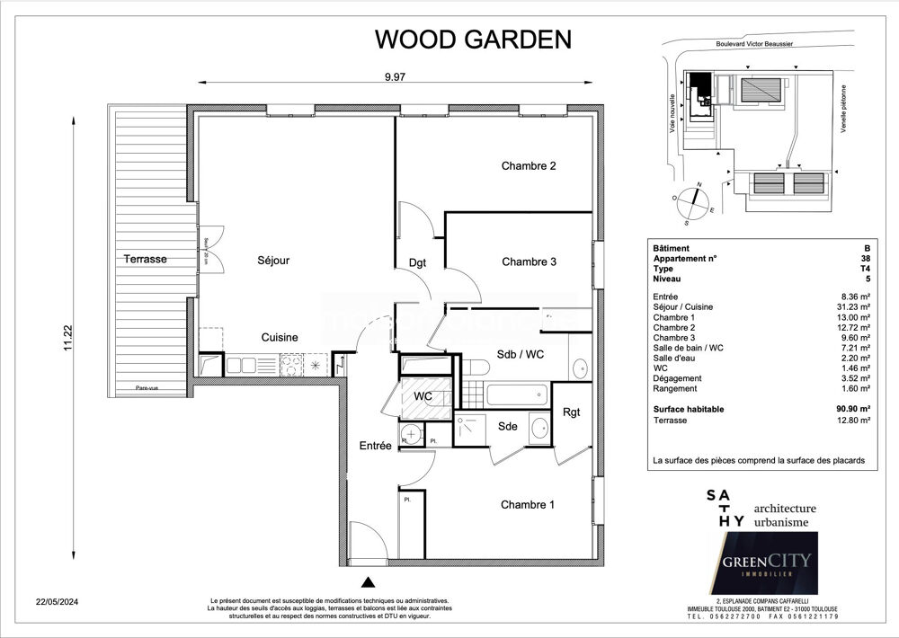 Appartement T4 - WOOD GARDEN