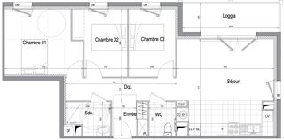  Appartement � vendre 4 pi�ces 75 m�