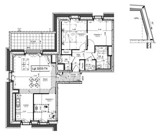  Appartement � vendre 4 pi�ces 87 m�