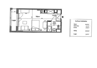  Appartement à vendre 1 pièce 28 m²