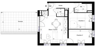  Appartement � vendre 3 pi�ces 58 m�