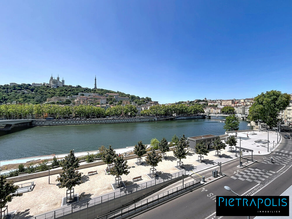 T 3/4 traversant avec une vue panoramique sur la Saône et la co