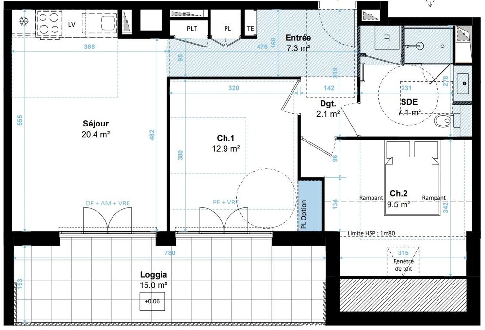 Vente Appartement 3 pièces 59 m² - Vue 4