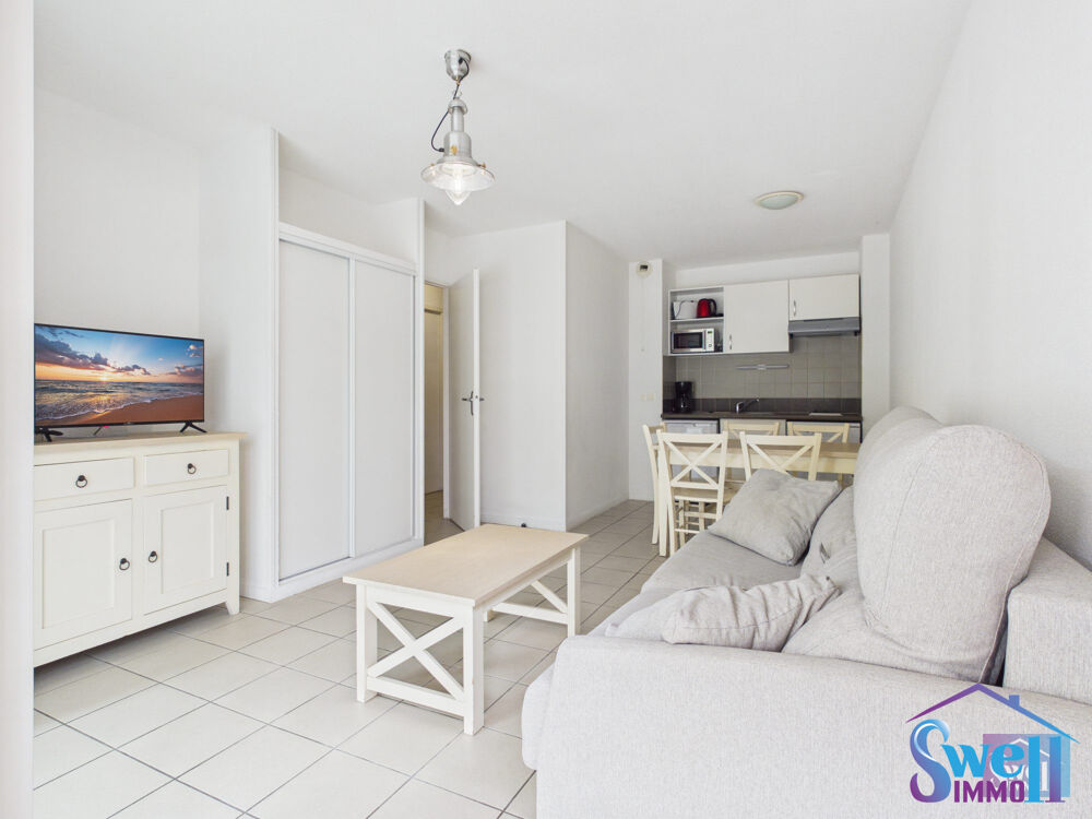 Plage T2 cabine 6 couchages 35m² terrasse 2 piscines chauffées