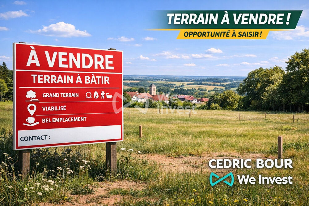 Vente Terrain Terrain constructible de 3 379 m² avec vue exceptionnelle – V Villers-cernay