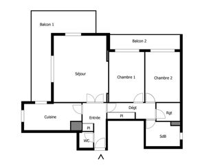  Appartement � vendre 3 pi�ces 76 m�