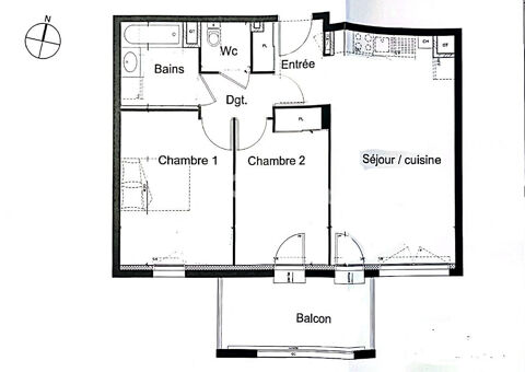   42000 SAINT ETIENNE TREFILERIE LOCATION APPARTEMENT T3 63m2 +GAR Appartement - 3 pi�ce(s) - 63 m�