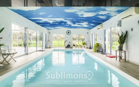   ? Ensemble immobilier avec piscine int�rieure chauff�e Maison - 4 pi�ce(s) - 206 m�