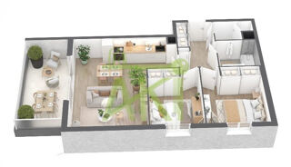  Appartement � vendre 3 pi�ces 1 m�