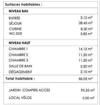  Maison � vendre 4 pi�ces 86 m�