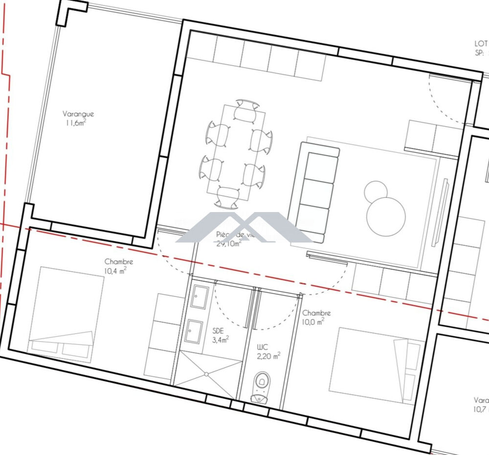 Appartement T3 Sainte Suzanne