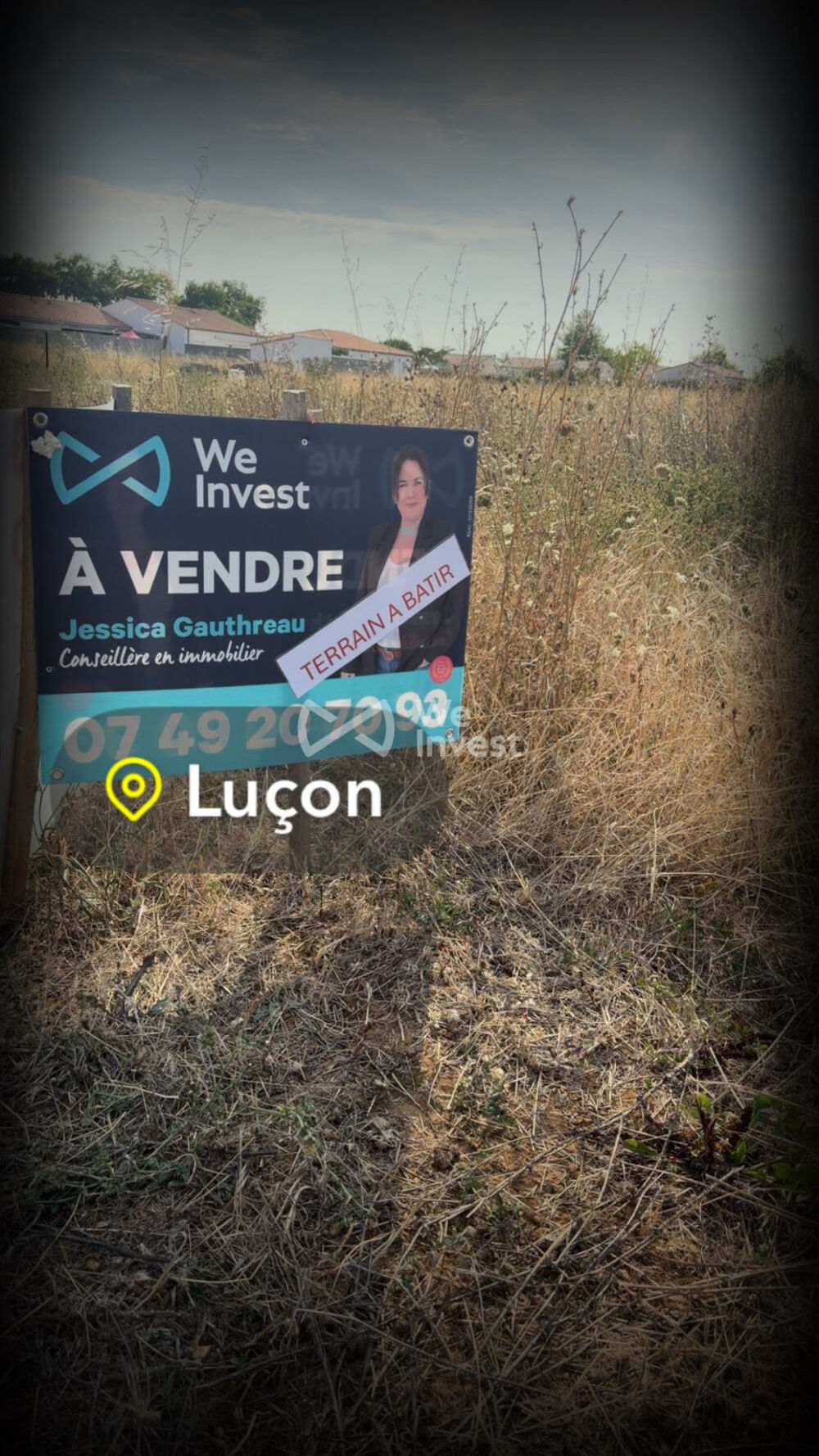 Vente Terrain TERRAIN CONSTRUCTIBLE ET VIABILISE Luçon