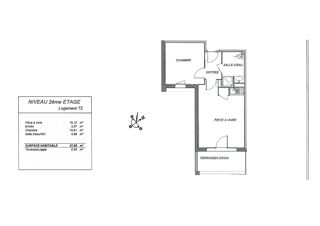  Appartement à vendre 2 pièces 38 m²