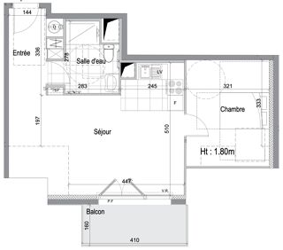 Appartement � vendre 2 pi�ces 47 m�