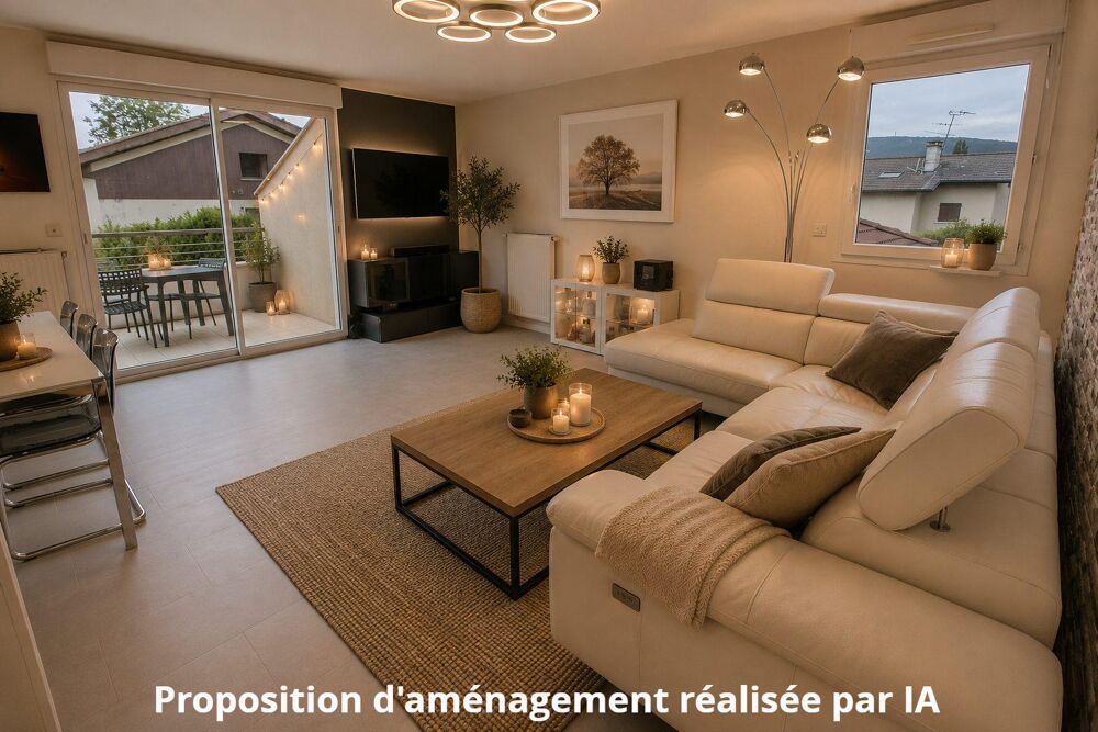 REIGNIER  Appartement T3 de 66.67 m² avec garage et place pr