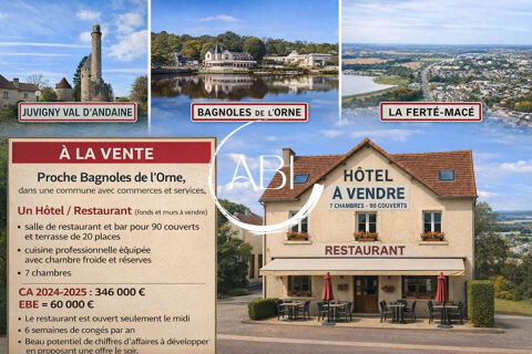Proche Bagnoles de l'Orne - Hotel / Restaurant - 7 chambres 354800 61140 Bagnoles de l'orne normandie