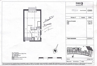 Appartement � vendre 1 pi�ce 22 m�