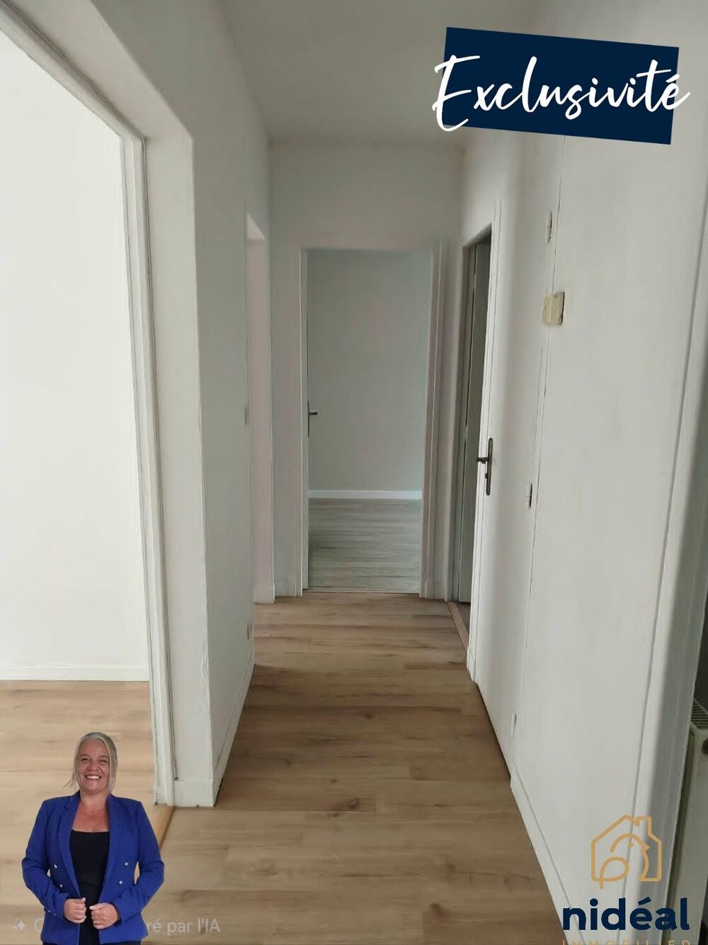 Appartement T3 de 65 m² avec garage et cave