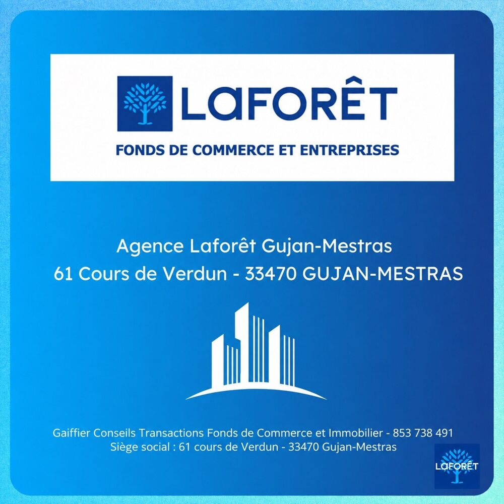   BIGANOS - MURS COMMERCIAUX LOUÉS 84 M² - INVESTISSEMENT LOCATI Biganos