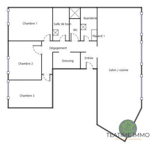  Appartement � vendre 4 pi�ces 94 m�