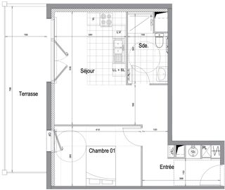  Appartement � vendre 2 pi�ces 47 m�