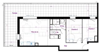  Appartement à vendre 3 pièces 65 m²
