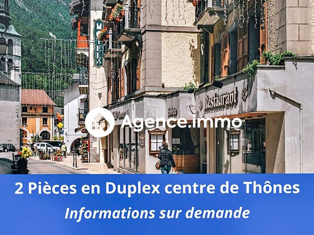 Appartement T2 Duplex de caractère à Thônes Centre  43 m²