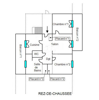  Appartement � vendre 3 pi�ces 51 m�