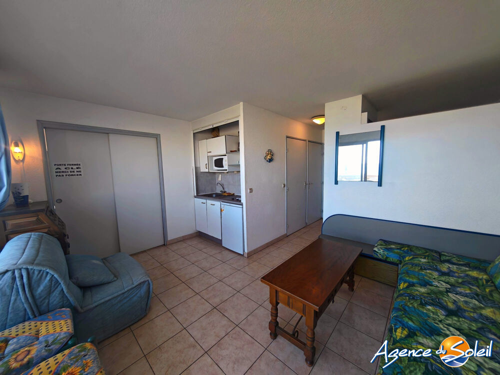 Vente Appartement Studio Cabine - Vue mer - Piscine Canet-en-roussillon