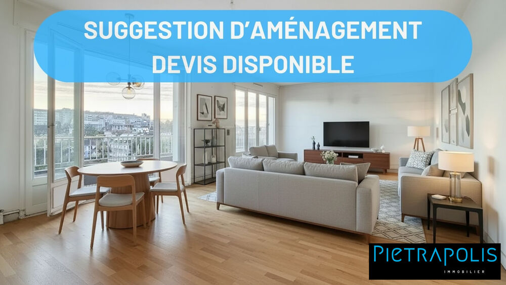 Proche Lyon 3 - T4 de 92m² avec balcon et garage