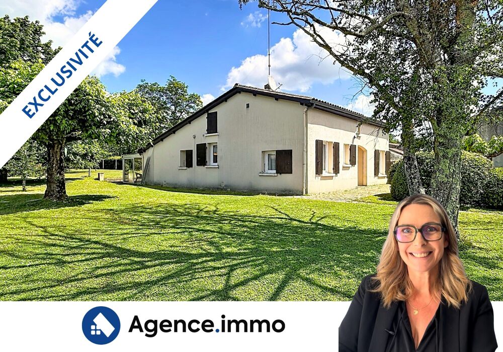 Plain-pied 3 chambres avec grand terrain