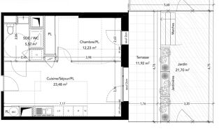  Appartement � vendre 2 pi�ces 41 m�