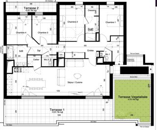  Appartement � vendre 5 pi�ces 122 m�