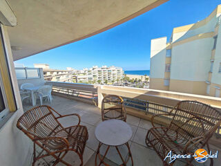 Vente Appartement T2 au 6ème étage avec vue mer exceptionnelle! Canet-en-roussillon
