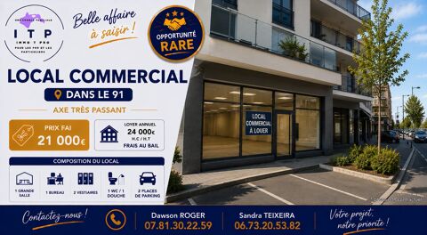 DROIT AU BAIL LOCAL COMMERCIAL SUR UNE DES ROUTES LES PLUS PASSA 21000 91700 Sainte-geneviève-des-bois