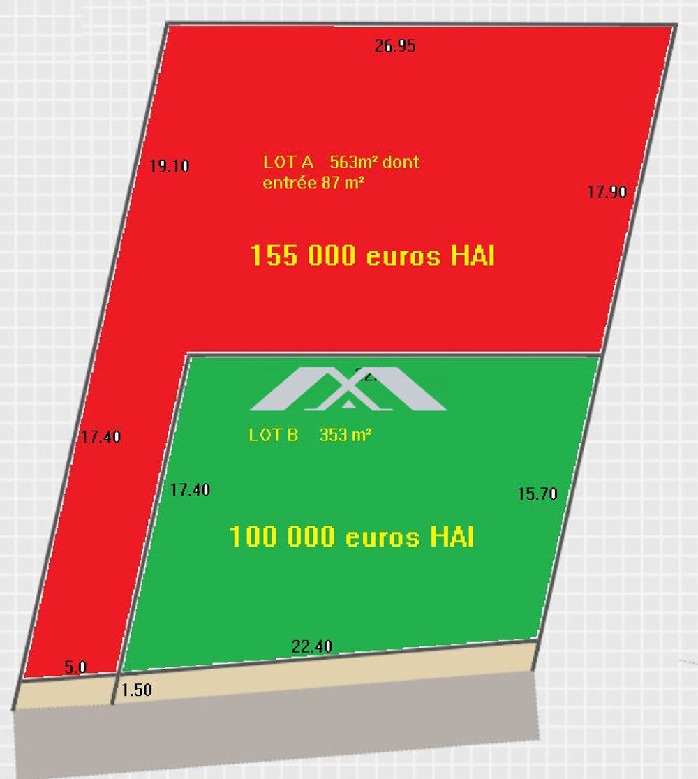Vente Terrain Terrain 563 m² TAMPON Le tampon