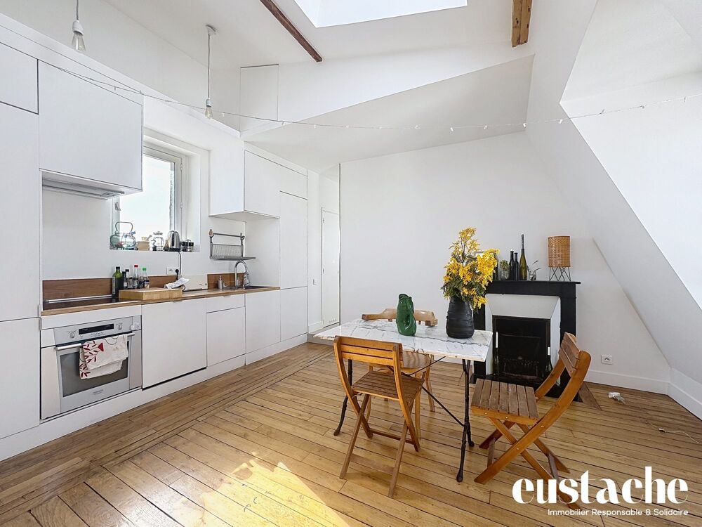 Vente Appartement Magnifique appartement familial et atypique en dernier étage av Paris 19