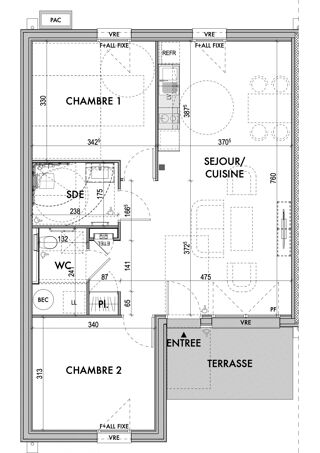  Maison à vendre 3 pièces 64 m²