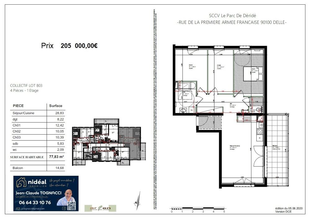Vente Appartement Appartement à Vendre à Delle. Delle