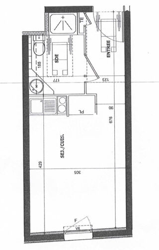  Appartement � vendre 1 pi�ce 19 m�