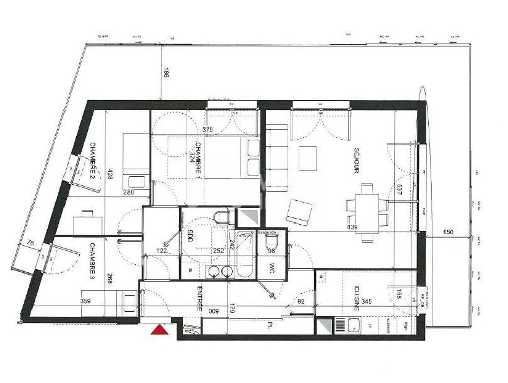 Vente Appartement Appartement T4 avec terrasse de 39 m² – Résidence standing 2 Clichy