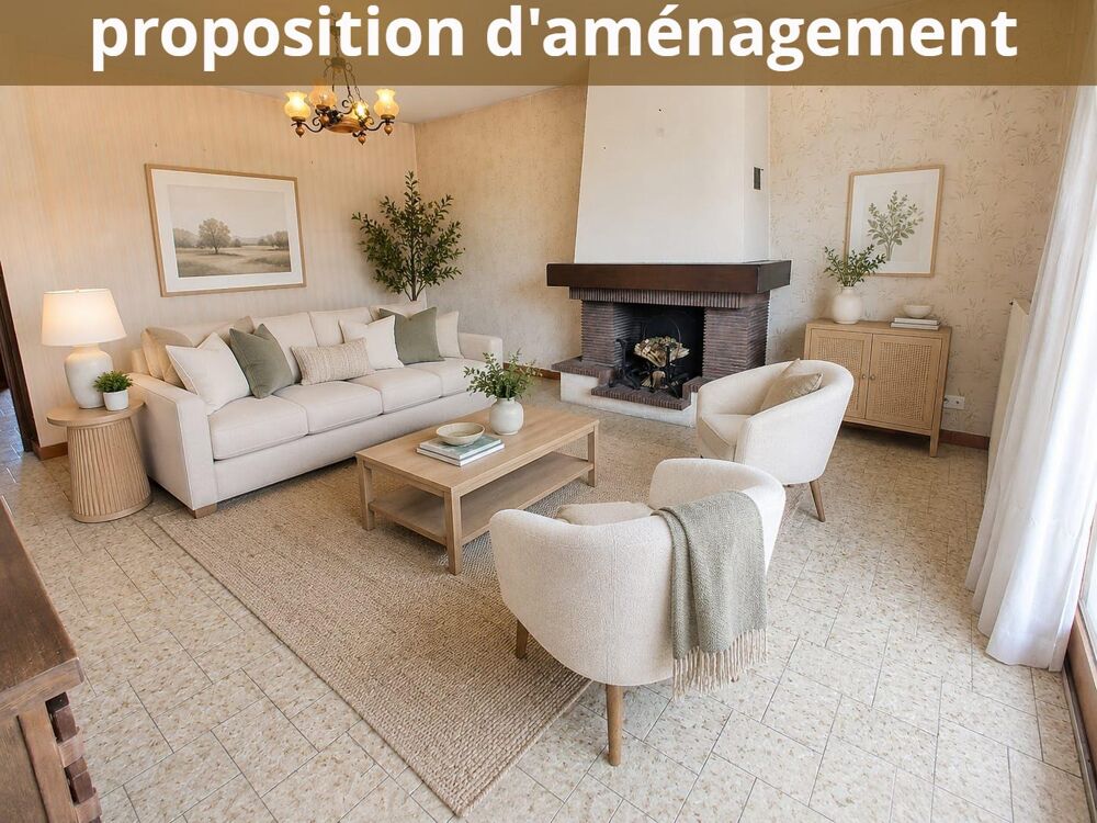 REIGNIER CENTRE  Grand appartement T6 en duplex de 128.18 m²