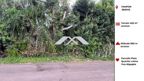 Terrain 402 m&sup2; B&eacute;rive - Tampon 115500 97430 Le tampon