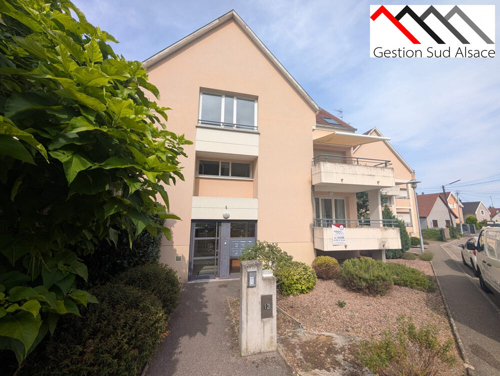 F2 meublé avec terrasse et garage à Bartenheim !
