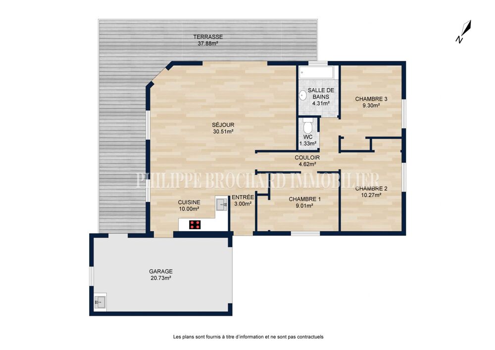 Location Maison plain pied 3 chambres + garage Le poiré-sur-vie