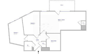  Appartement � vendre 3 pi�ces 58 m�