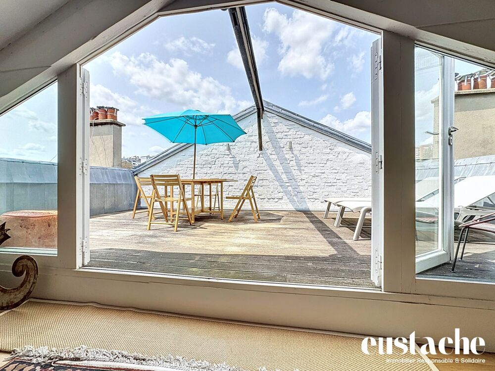 Superbe Duplex en dernier étage avec terrasse et balcon, lumine