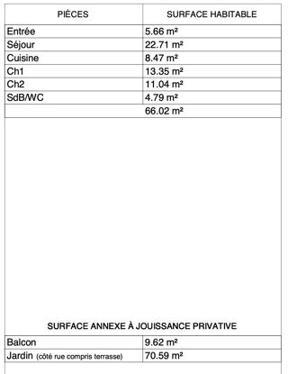  Appartement � vendre 3 pi�ces 67 m�