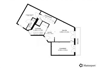  Appartement à vendre 3 pièces 58 m²